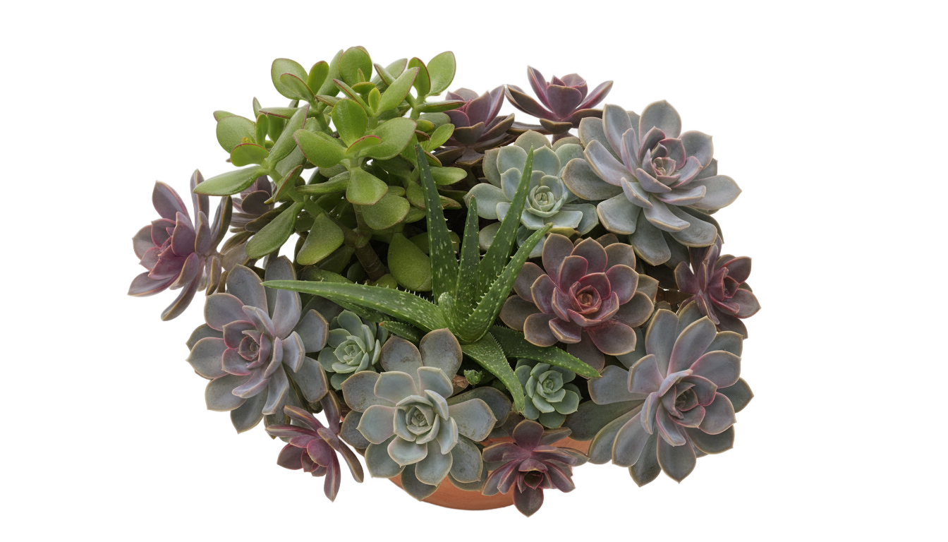 succulent arrangement png PNG transparent background
