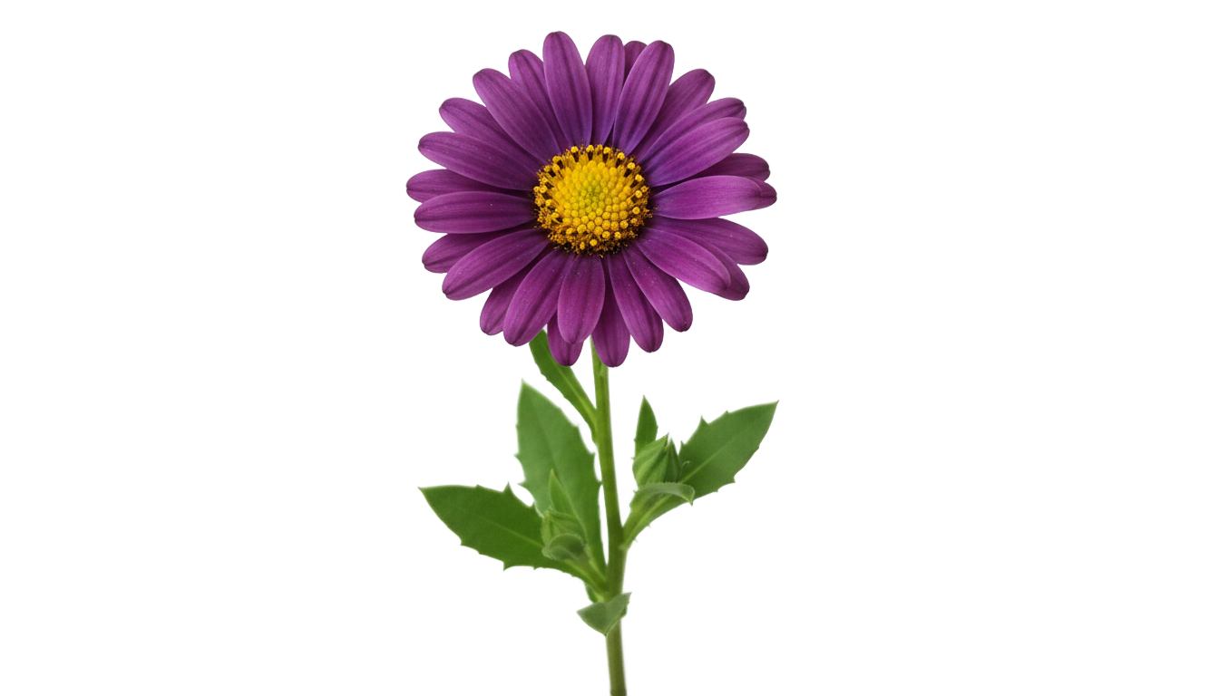 purple daisy flower png PNG transparent background