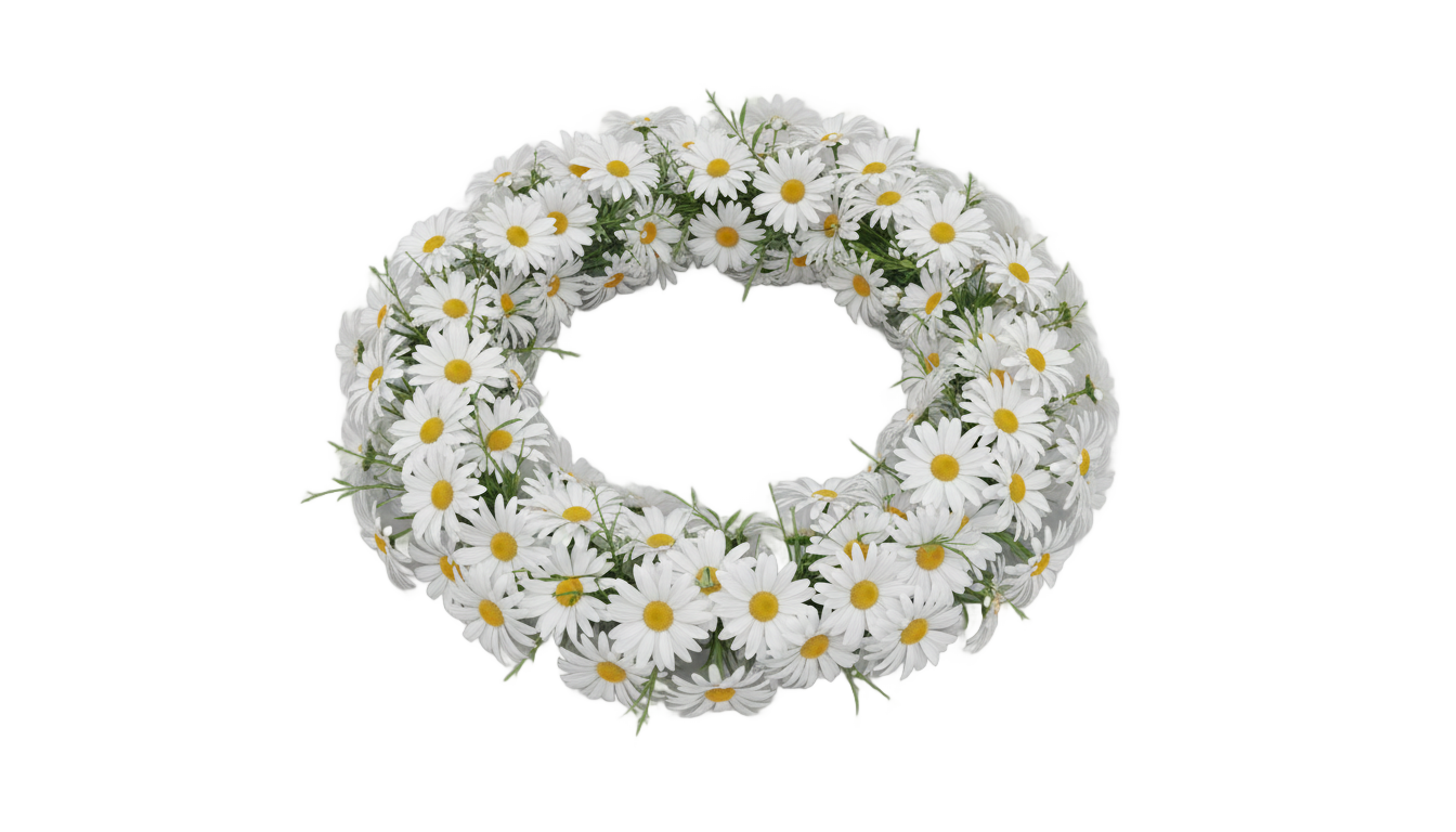 daisy flower crown png PNG transparent background
