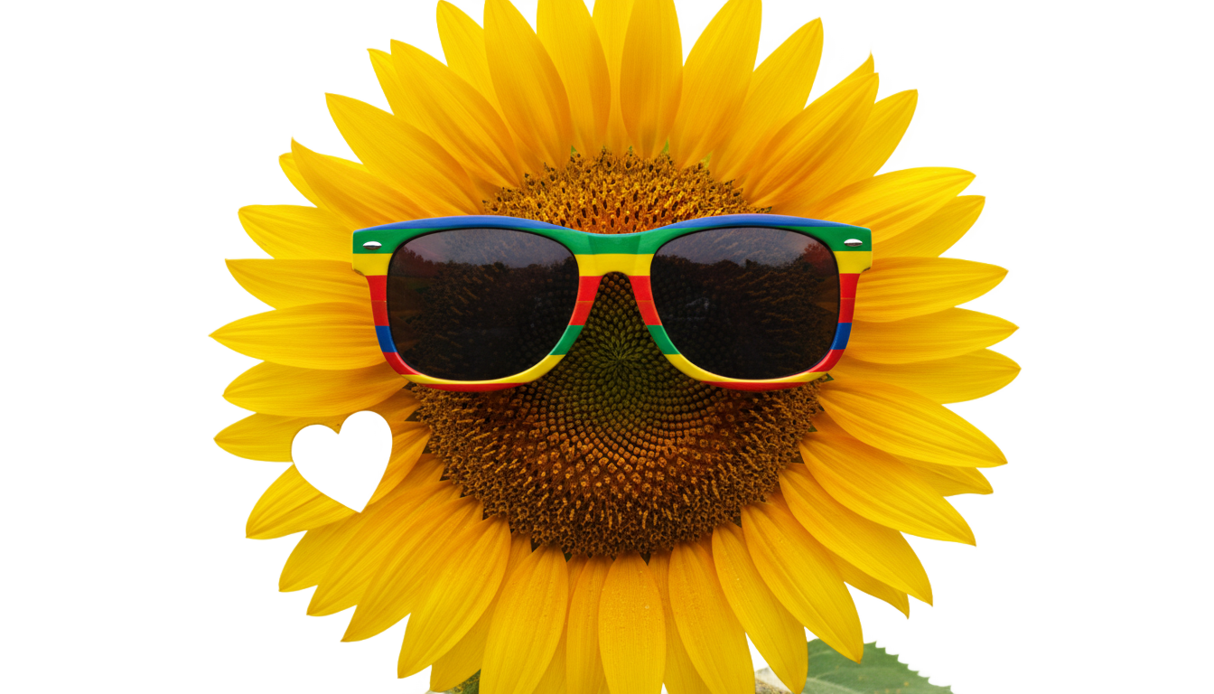 bad bunny sunflower png PNG transparent background