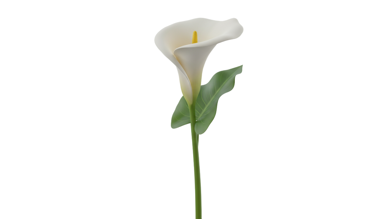 white calla lily png PNG transparent background