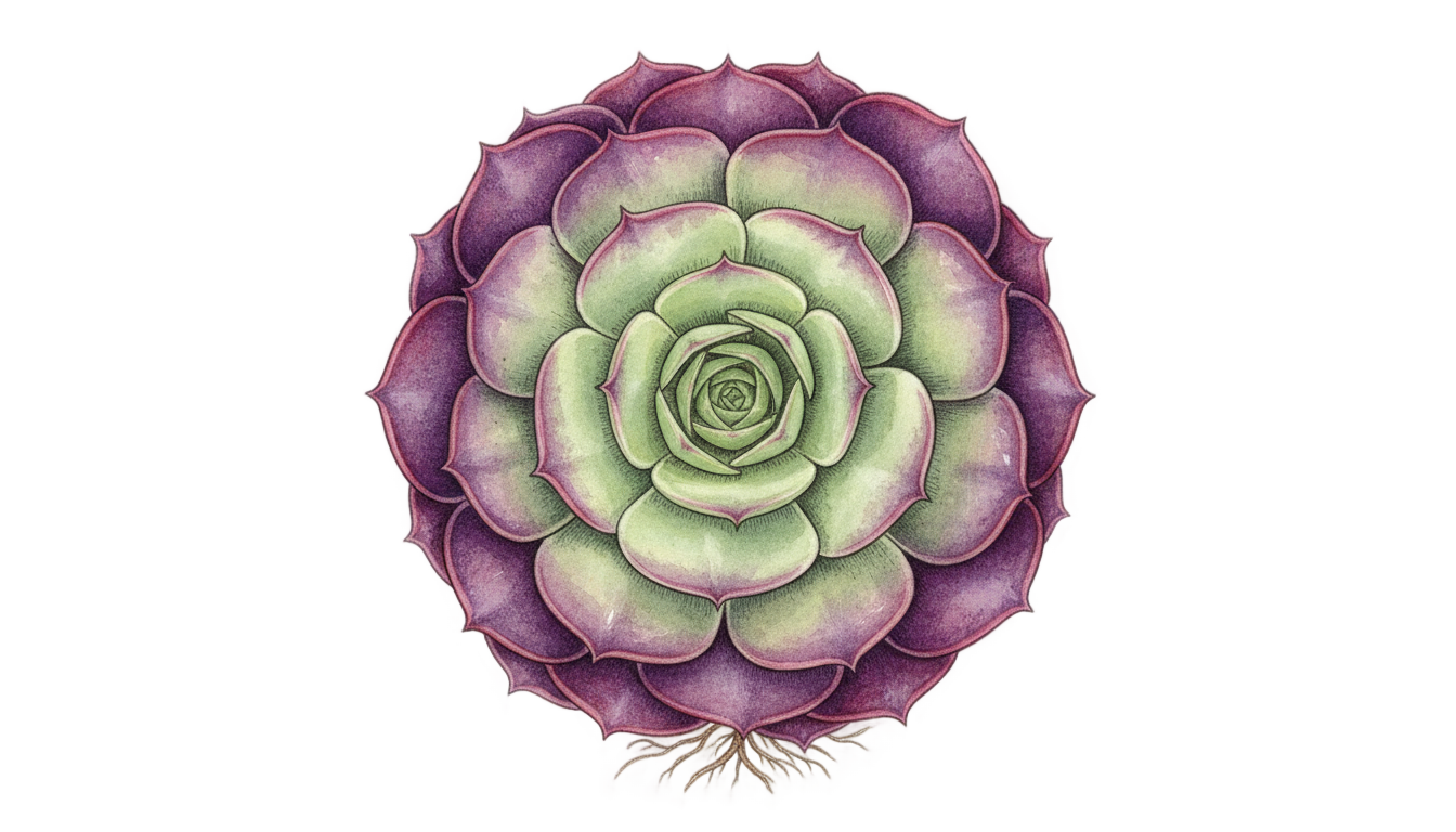 succulent illustration png PNG transparent background