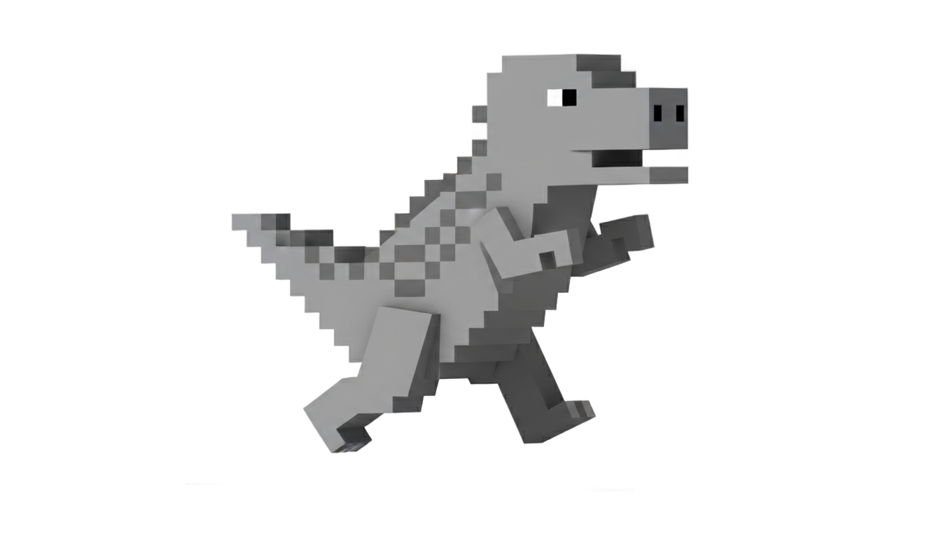 cactus dino t rex game png PNG transparent background