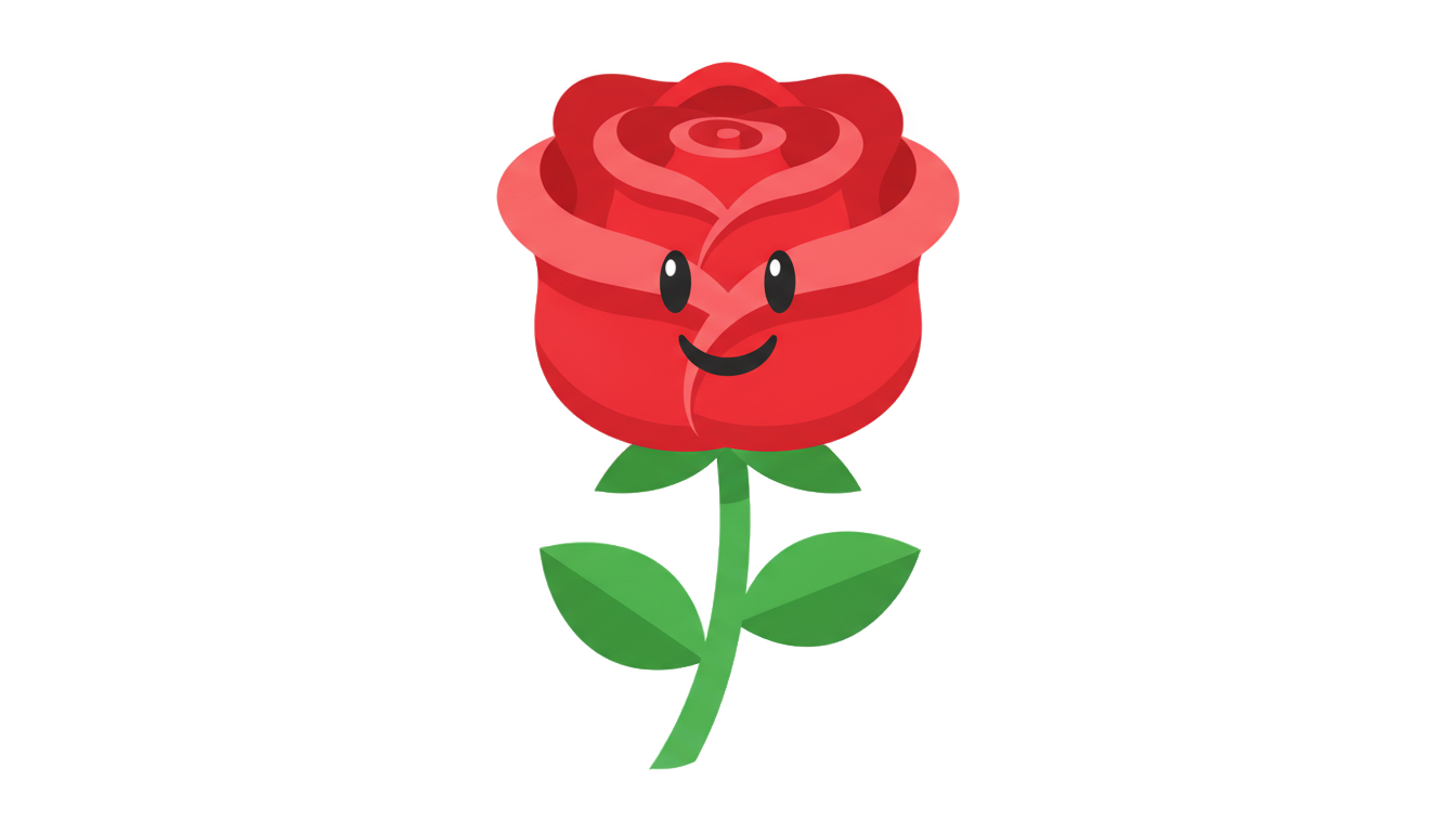 rose emoji png PNG transparent background