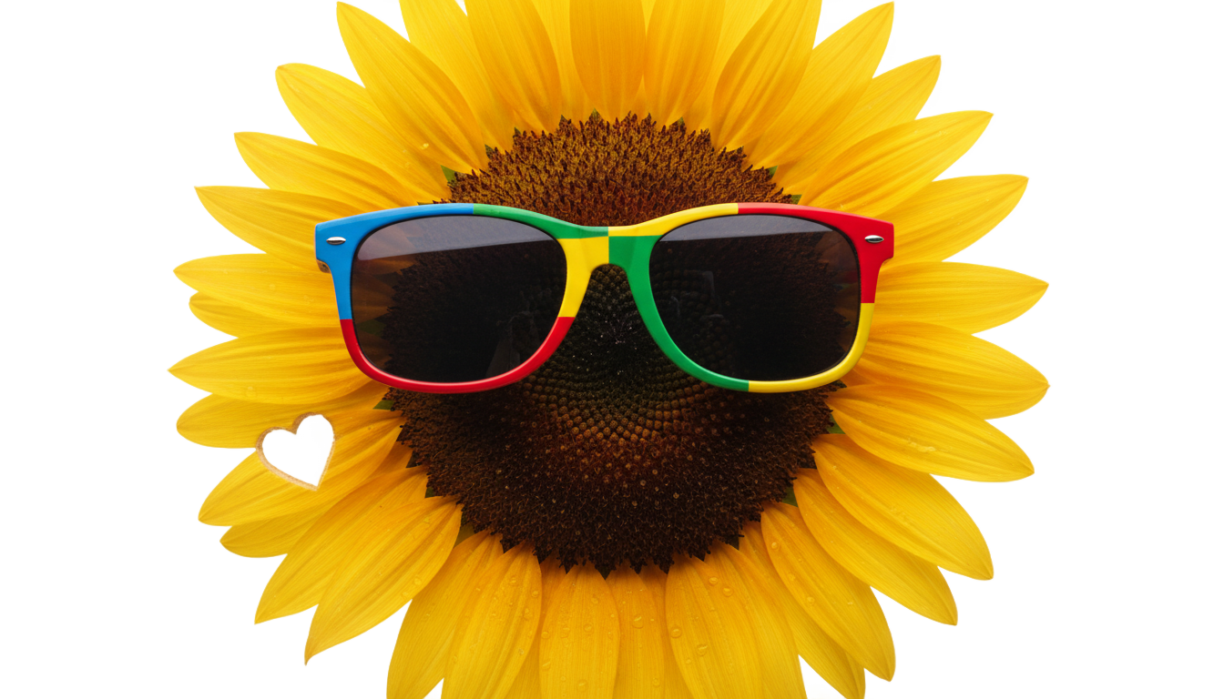 bad bunny sunflower png PNG transparent background