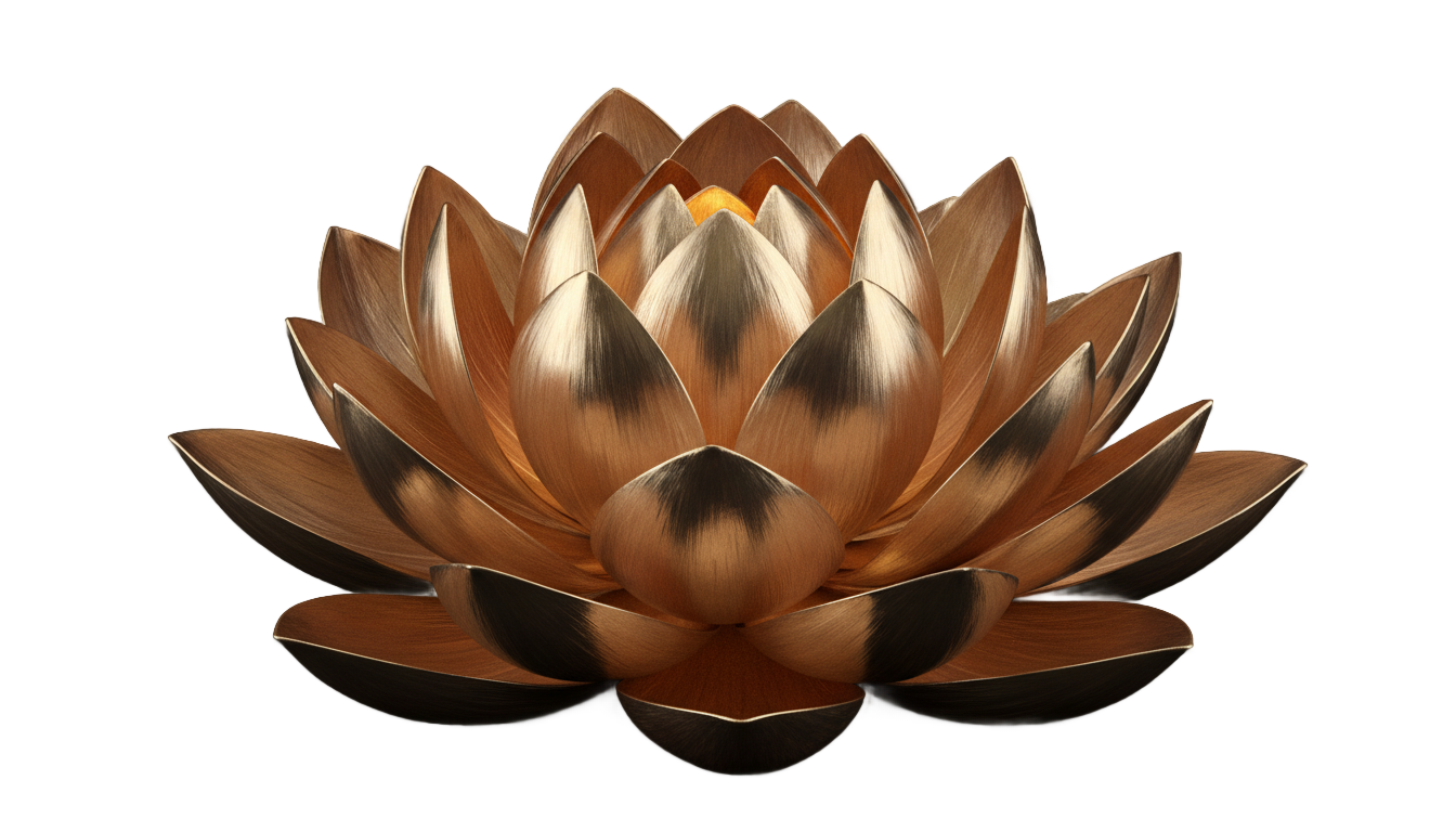 gold lotus png PNG transparent background