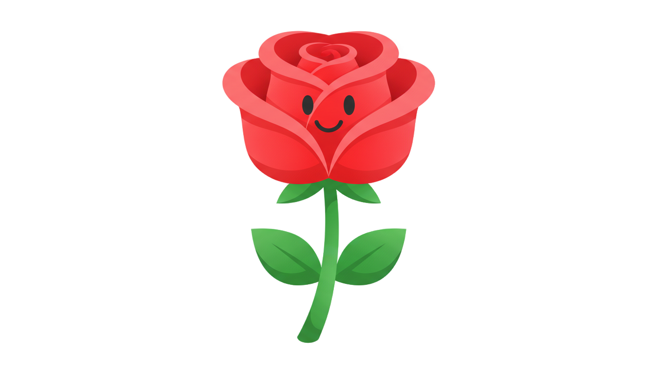 rose emoji png PNG transparent background