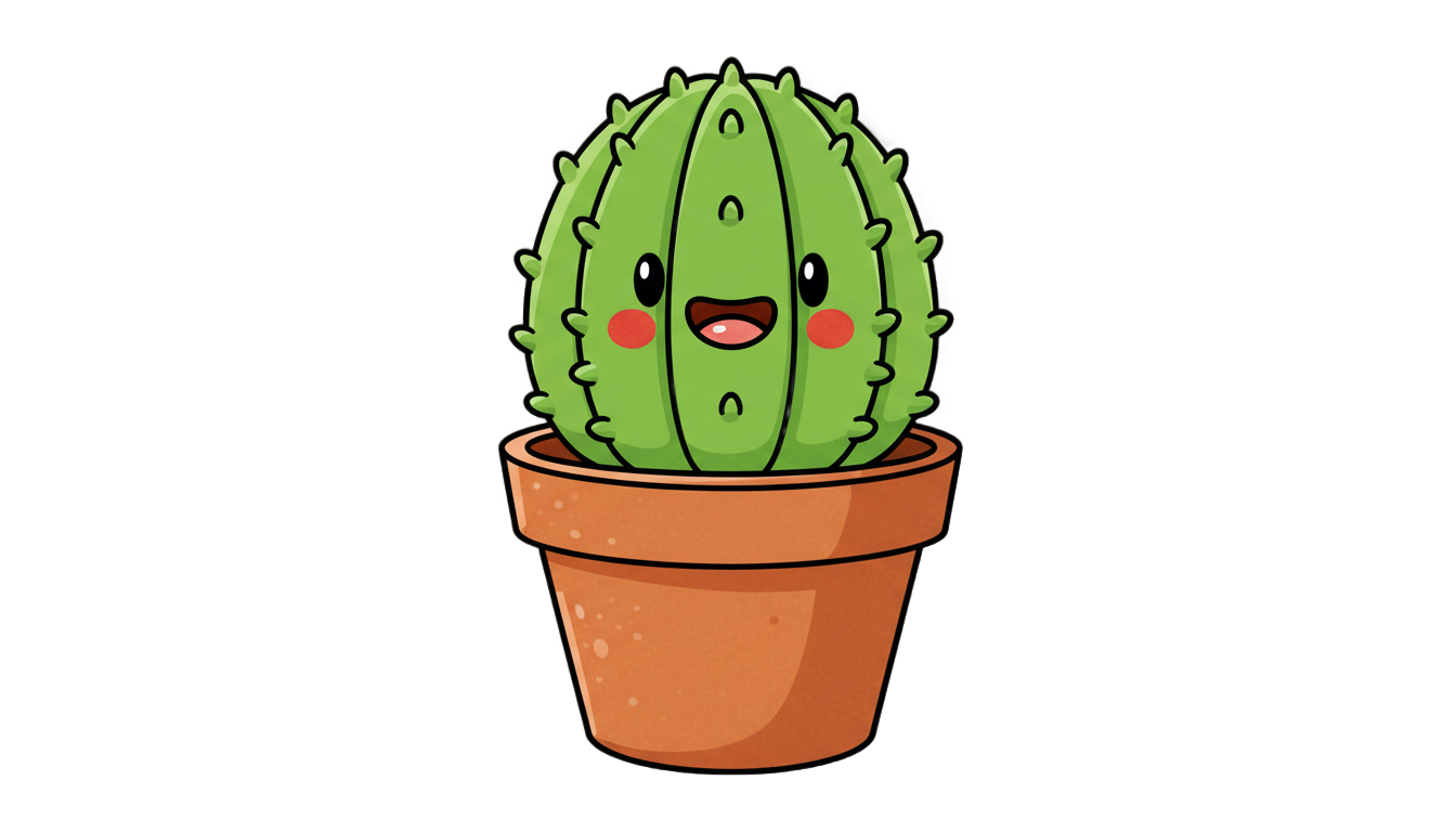 cute cactus clipart png PNG transparent background