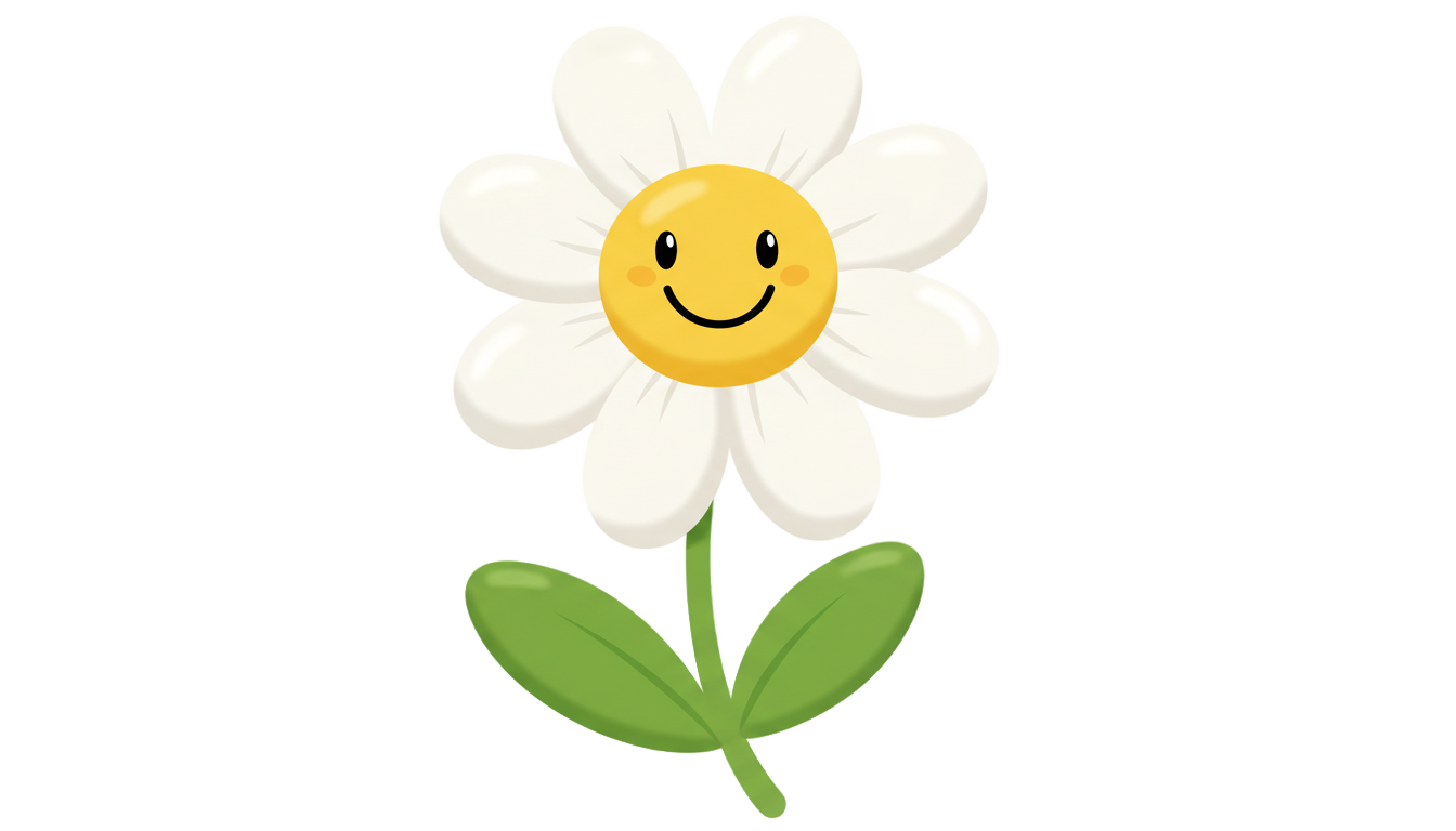 daisy flower cartoon png PNG transparent background
