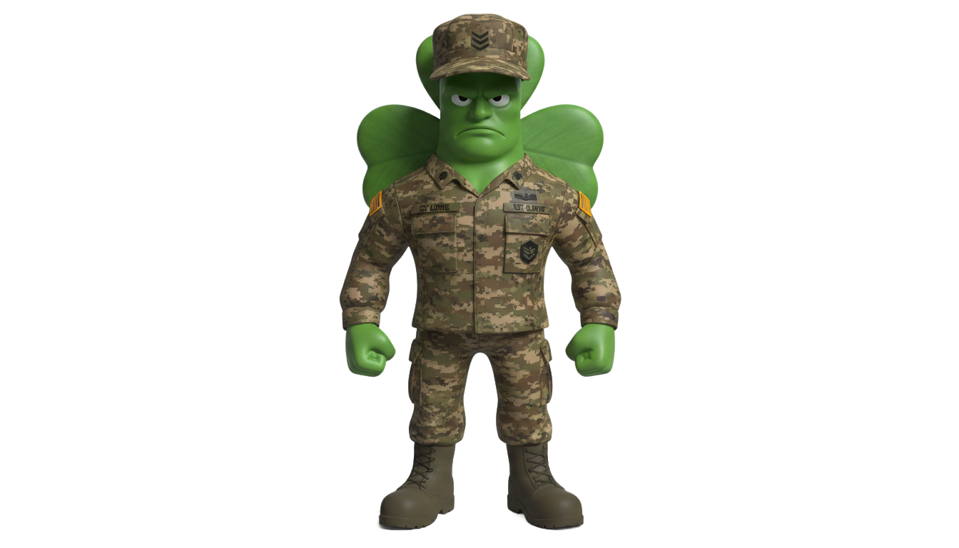 sgt green clover png PNG transparent background