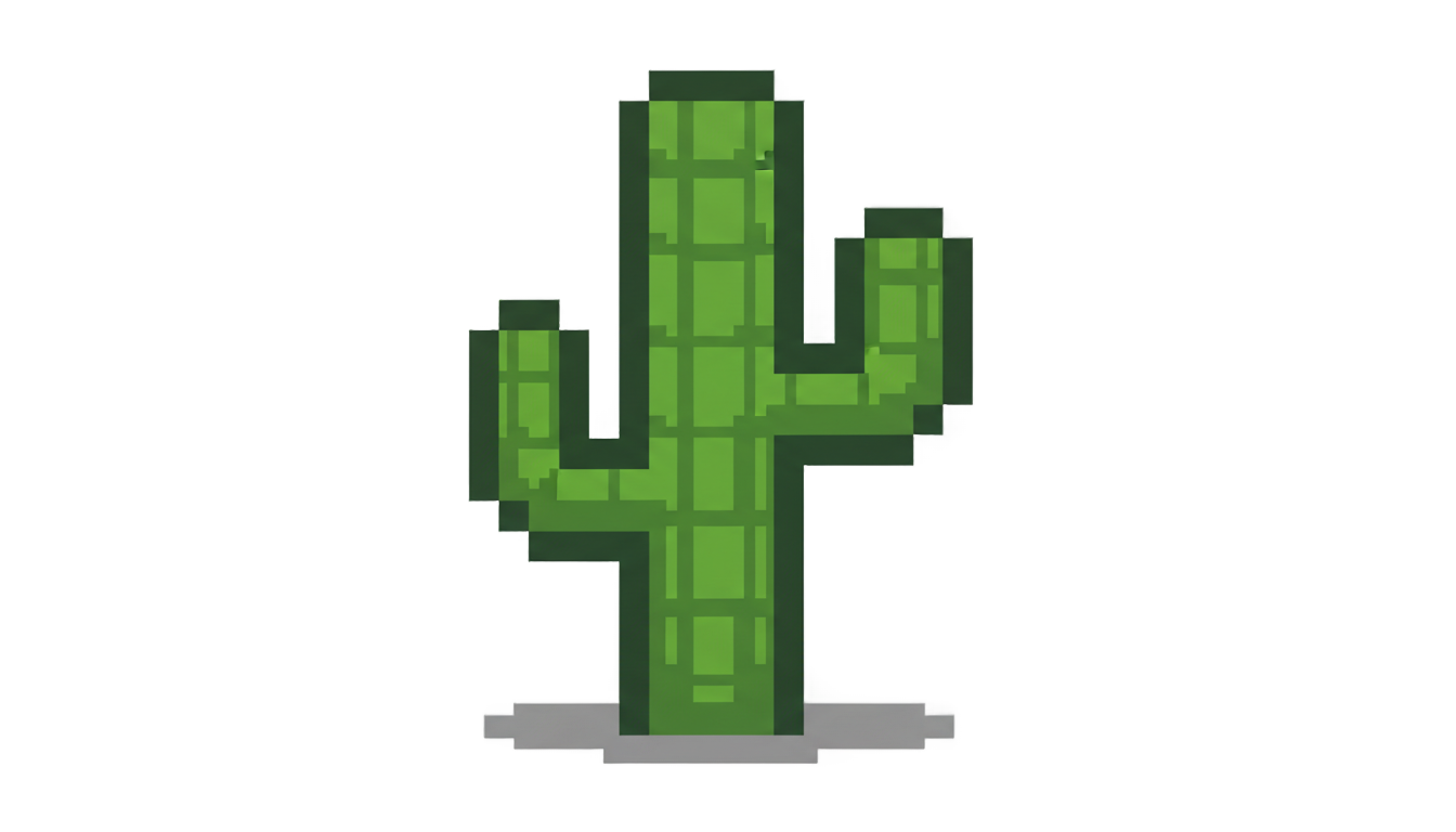 cactus t rex game png PNG transparent background