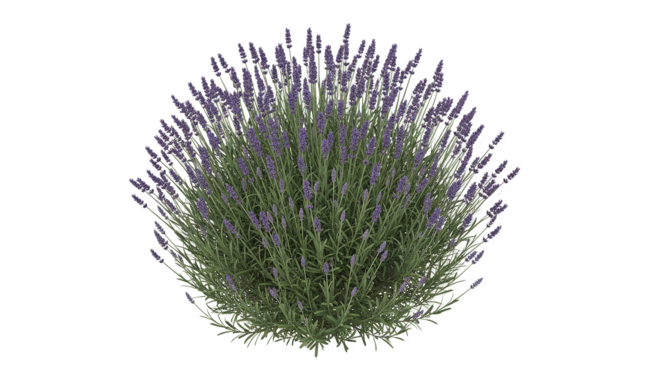 lavender bush png PNG transparent background