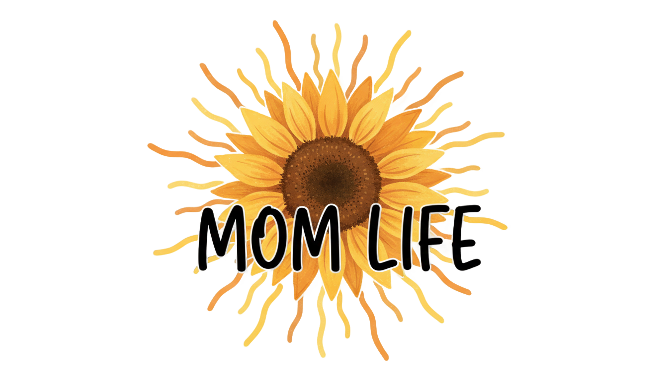 sunflower mom life png PNG transparent background
