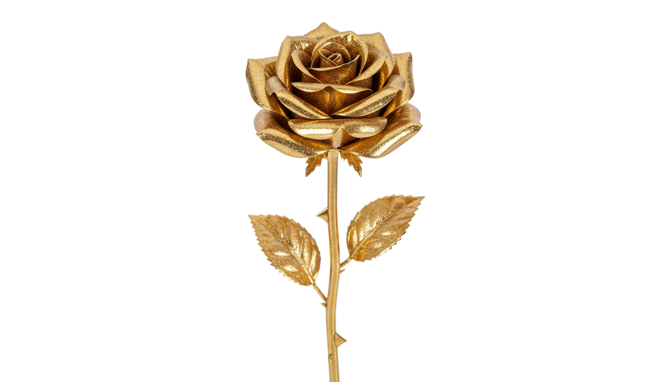 gold rose png PNG transparent background