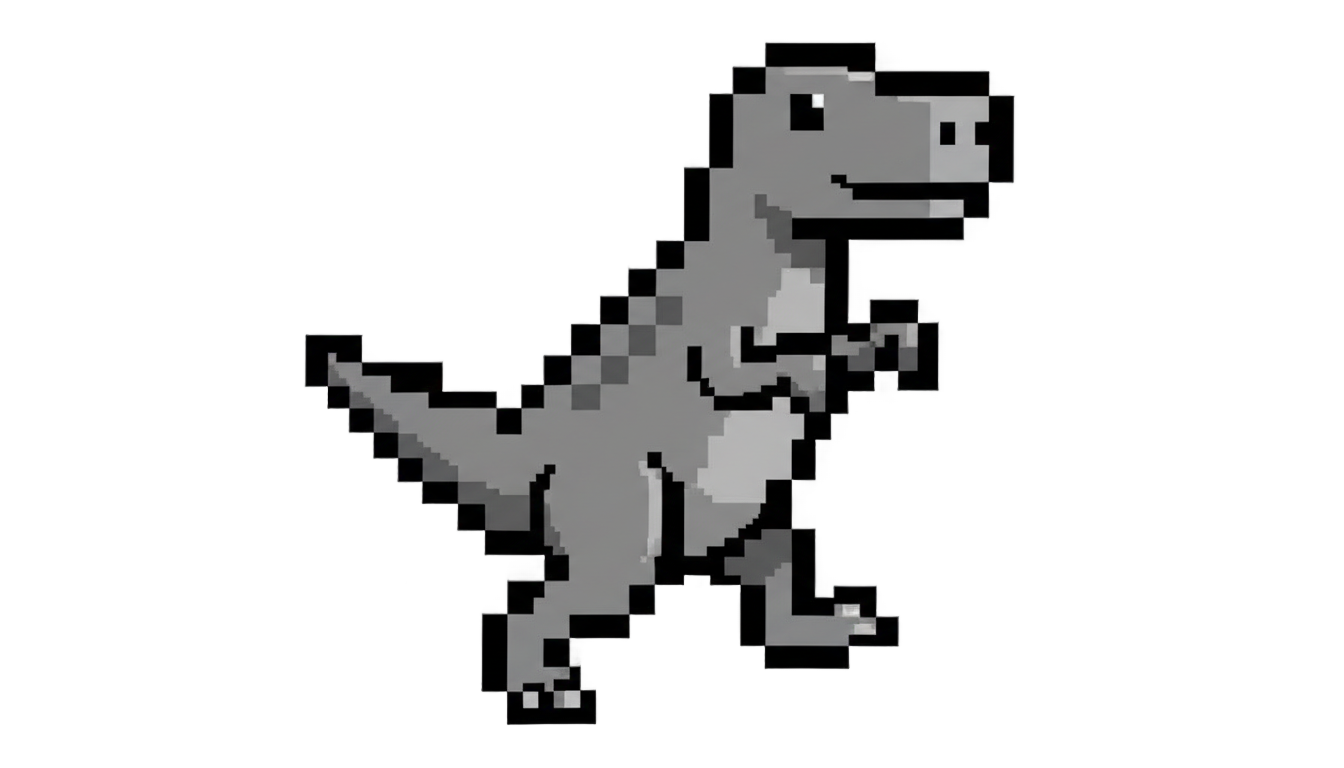 cactus dino t rex game png PNG transparent background