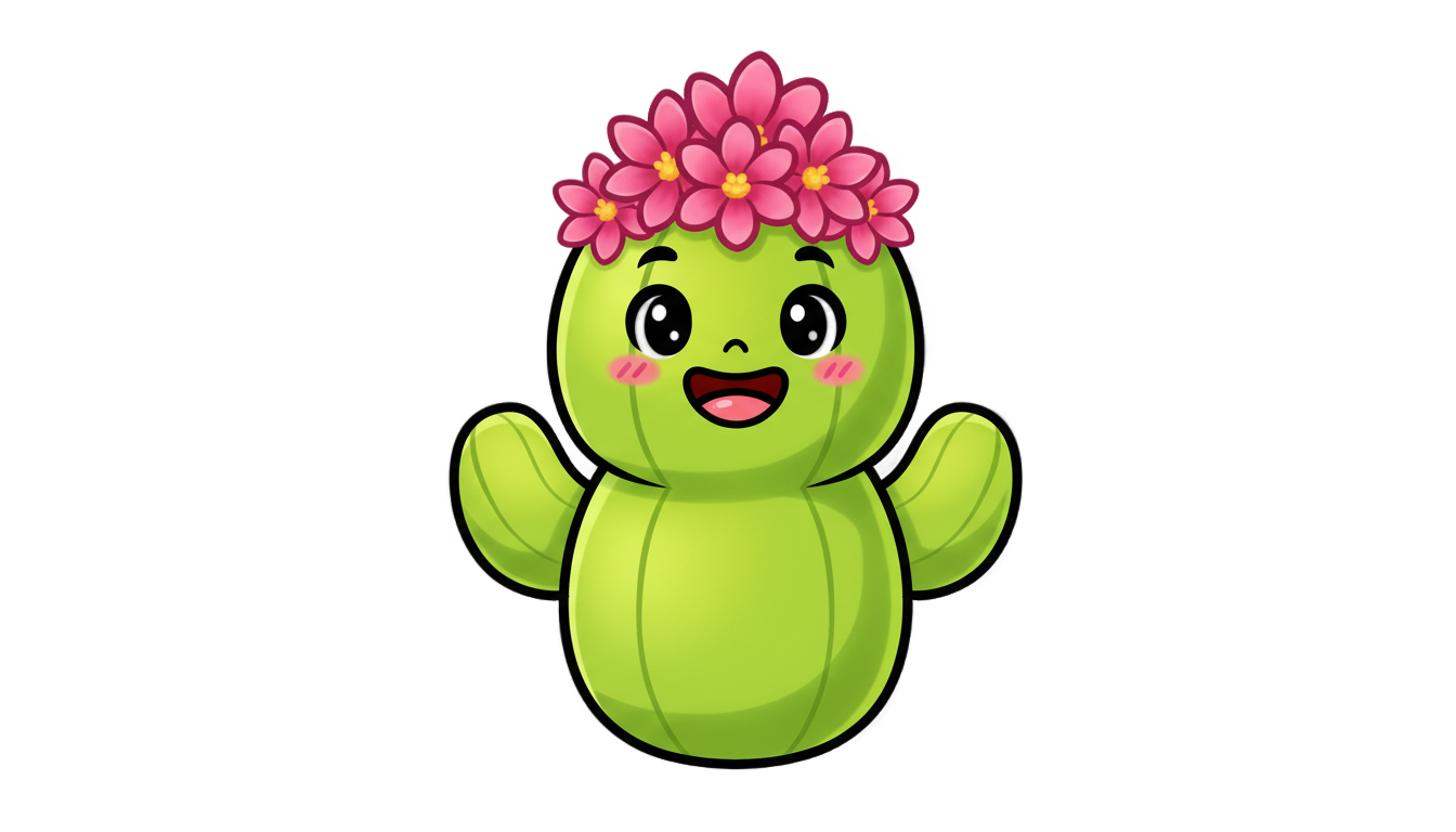 cactus animados png PNG transparent background