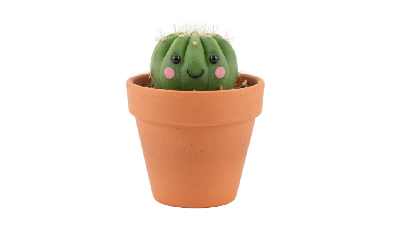 cactus kawaii png PNG transparent background