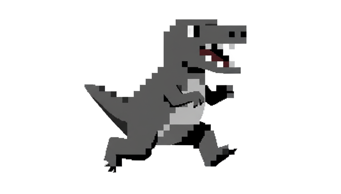 cactus dino t rex game png PNG transparent background