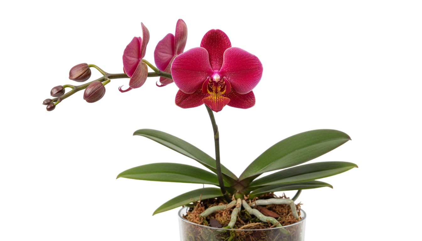 red orchid png PNG transparent background