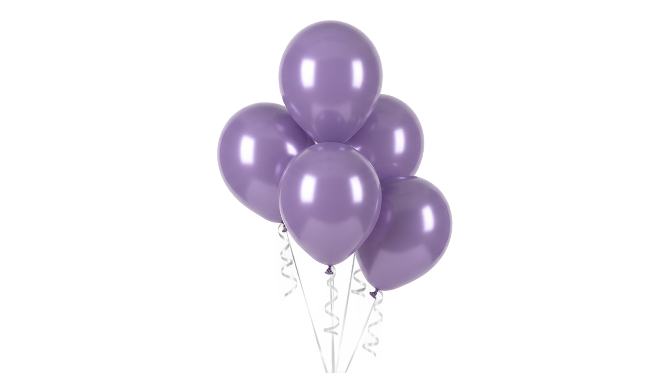 lavender balloons png PNG transparent background