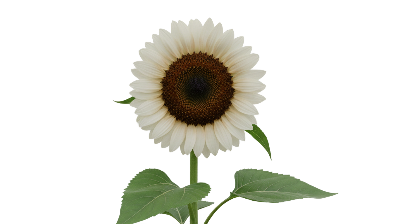 white sunflower png PNG transparent background
