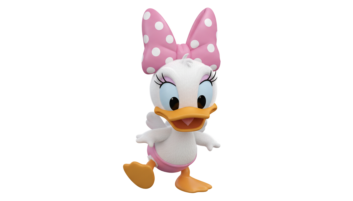 baby daisy duck png PNG transparent background