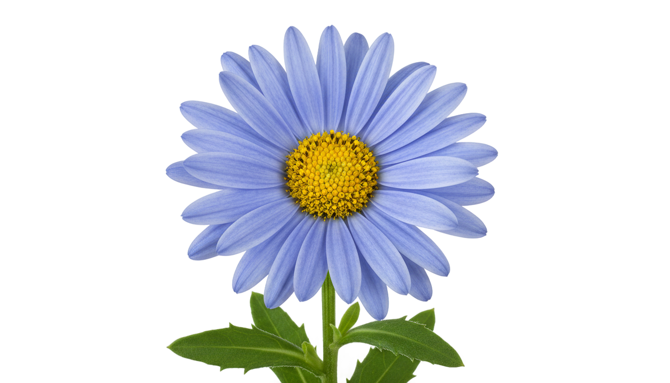 blue daisy png PNG transparent background