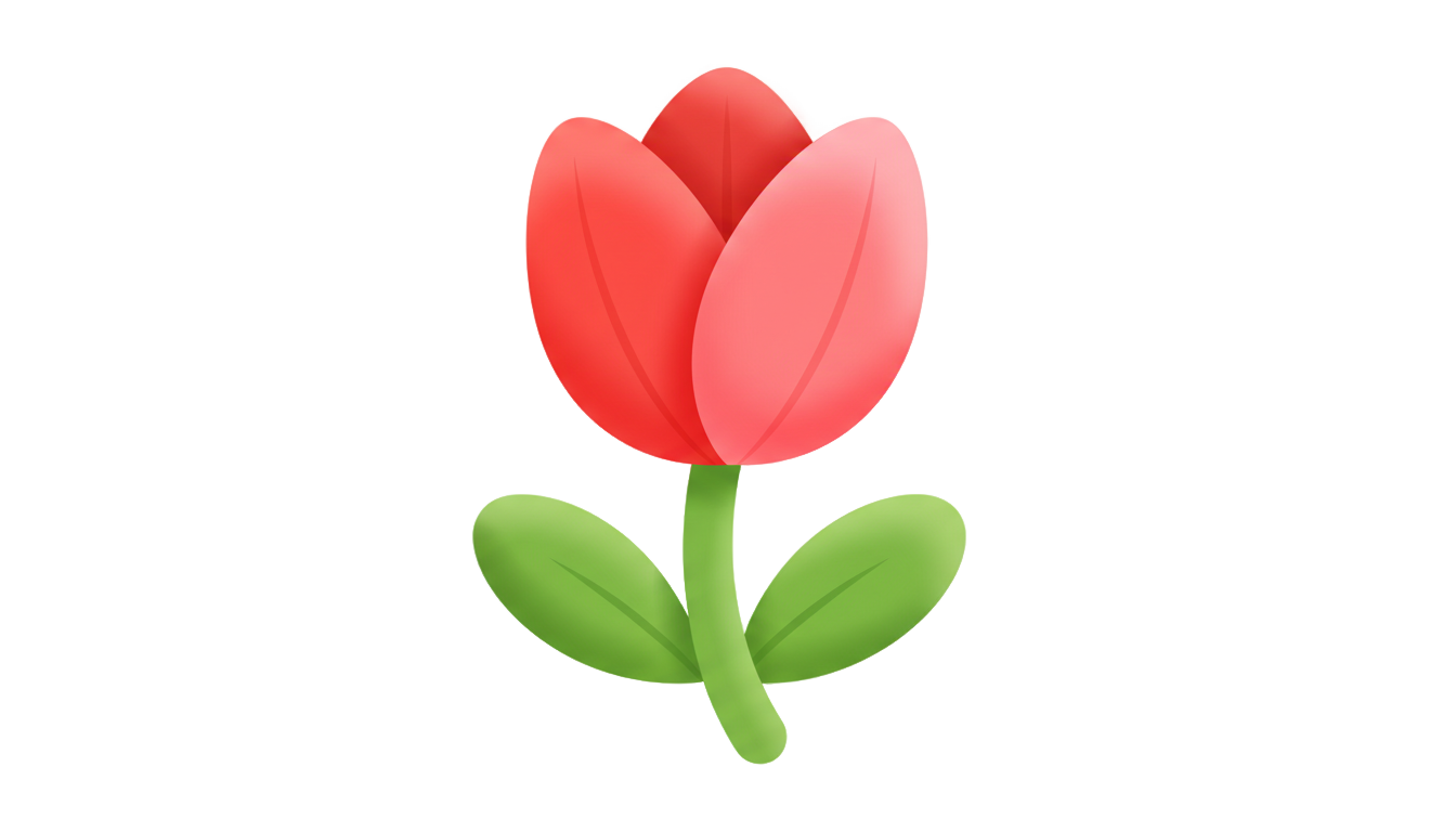 tulip emoji png PNG transparent background