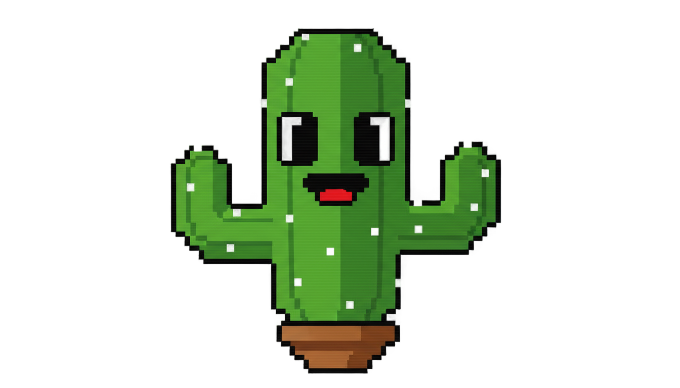 cactus game png PNG transparent background