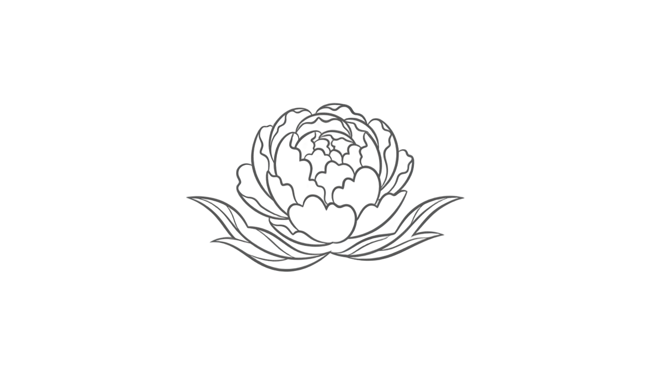 peony logo png PNG transparent background