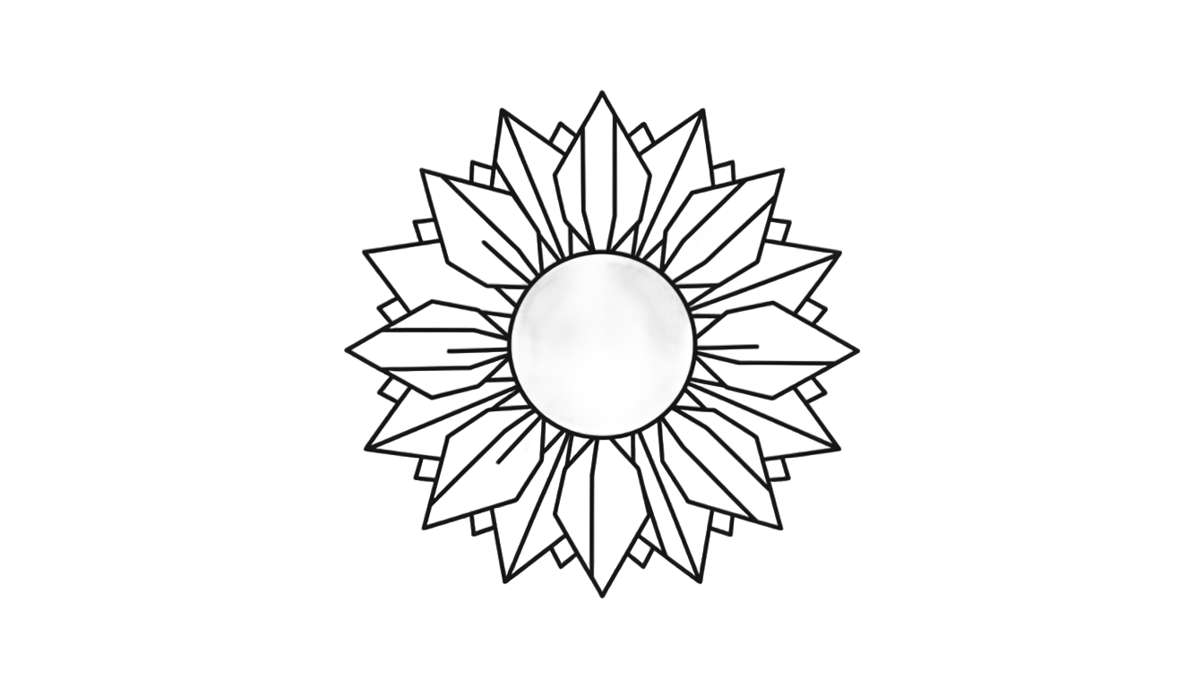 sunflower shape png PNG transparent background
