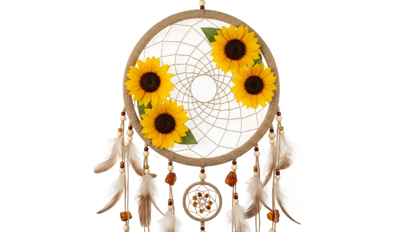 sunflower dreamcatcher png PNG transparent background