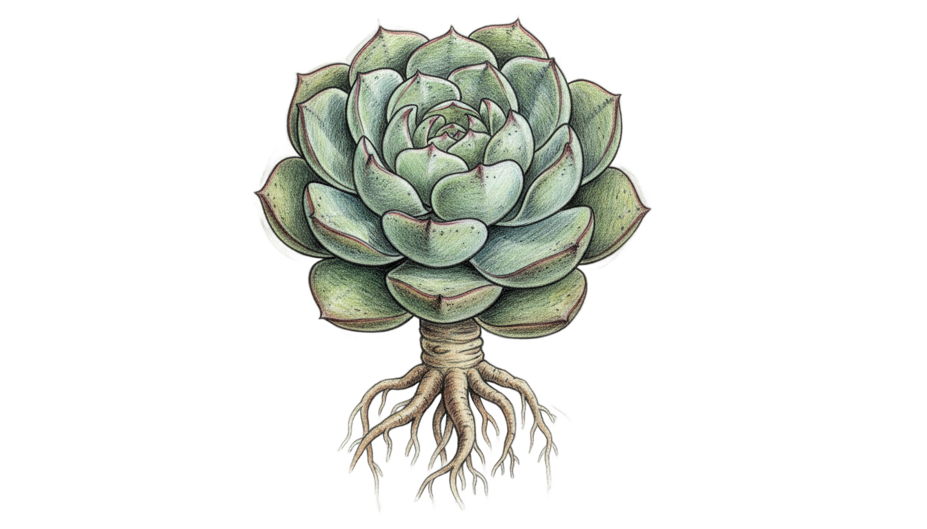 succulent drawing png PNG transparent background