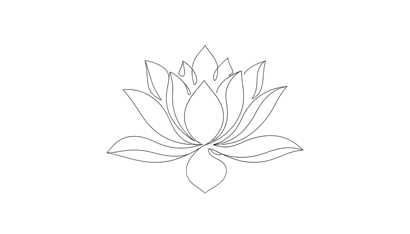 lotus line art png PNG transparent background