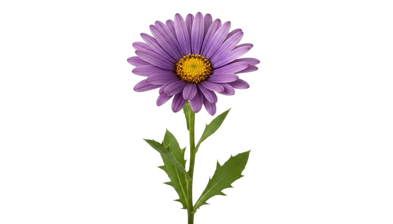 purple daisy flower png PNG transparent background