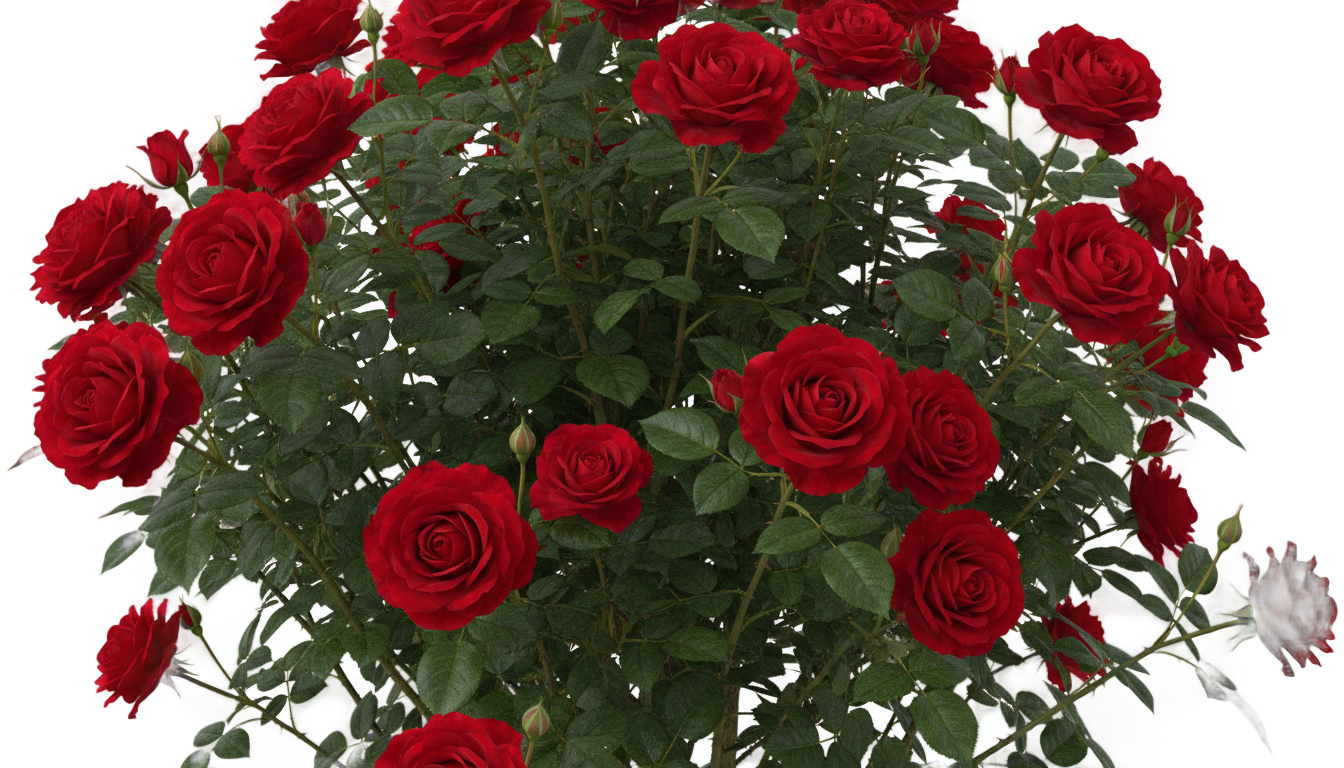 rose bush png PNG transparent background