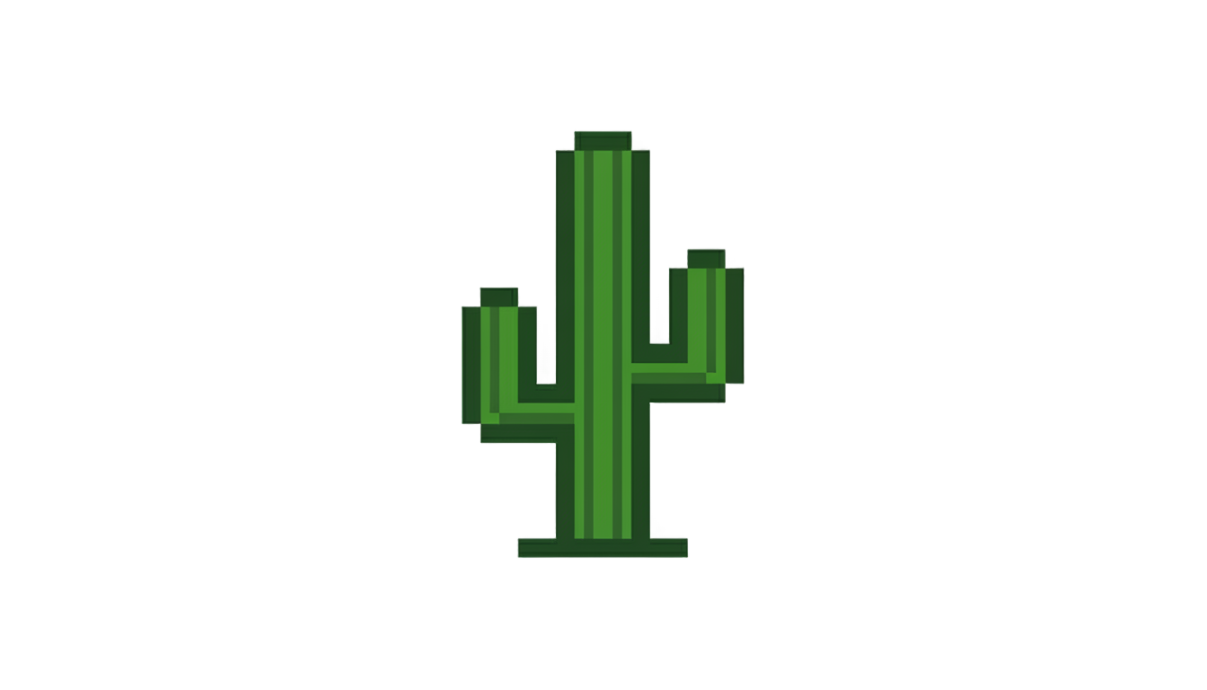 chrome dino game cactus png PNG transparent background