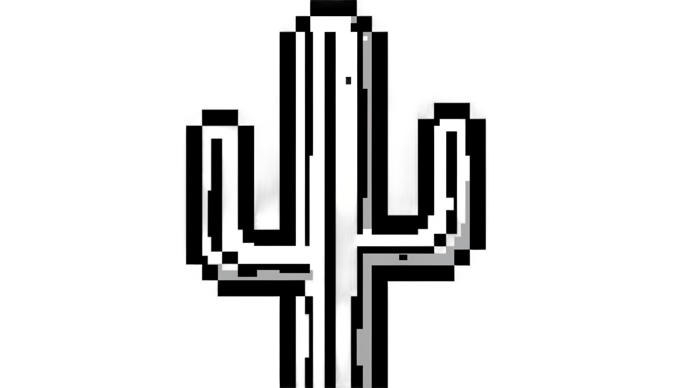 chrome dino cactus png PNG transparent background