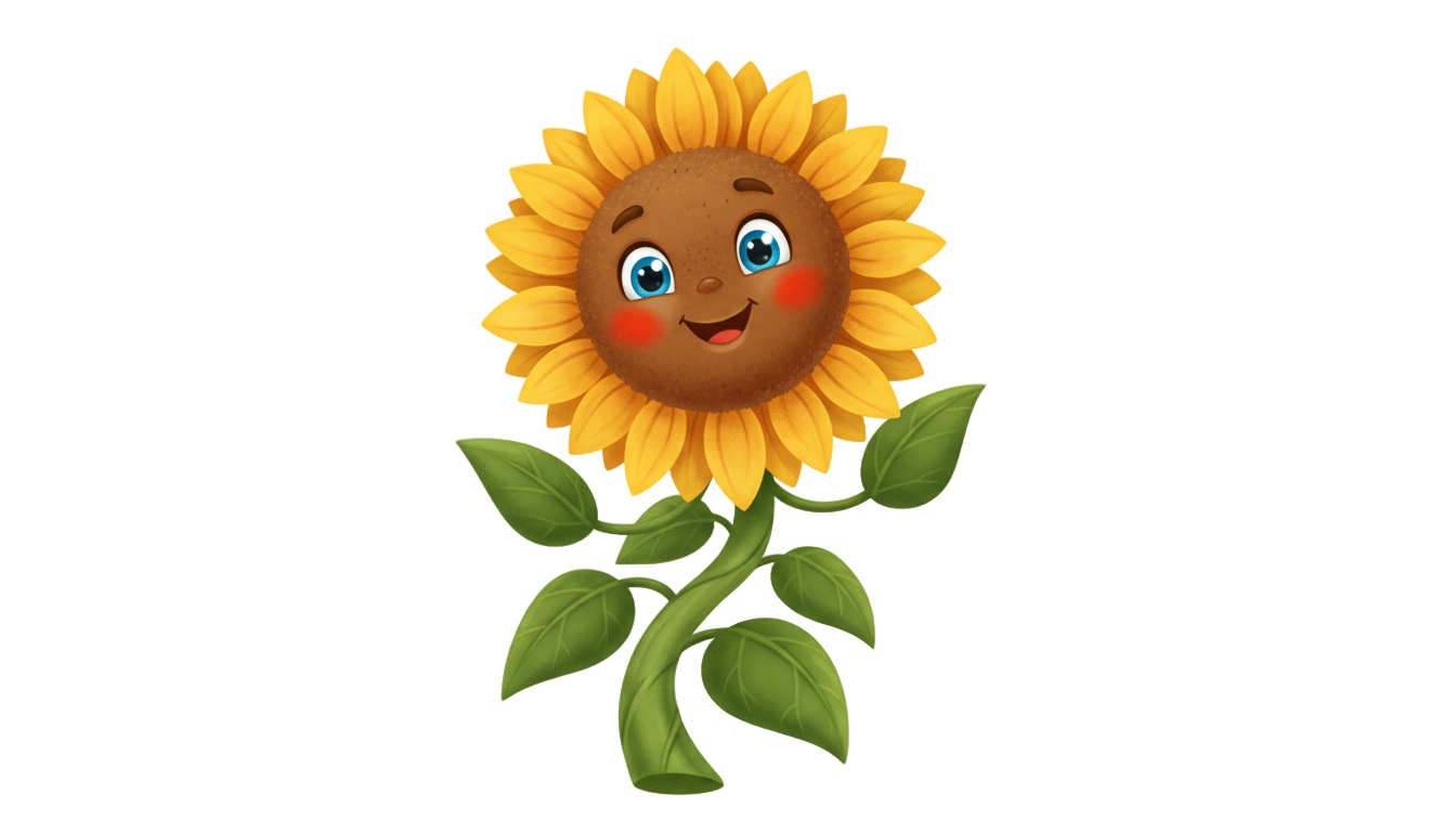 sunflower cute png PNG transparent background