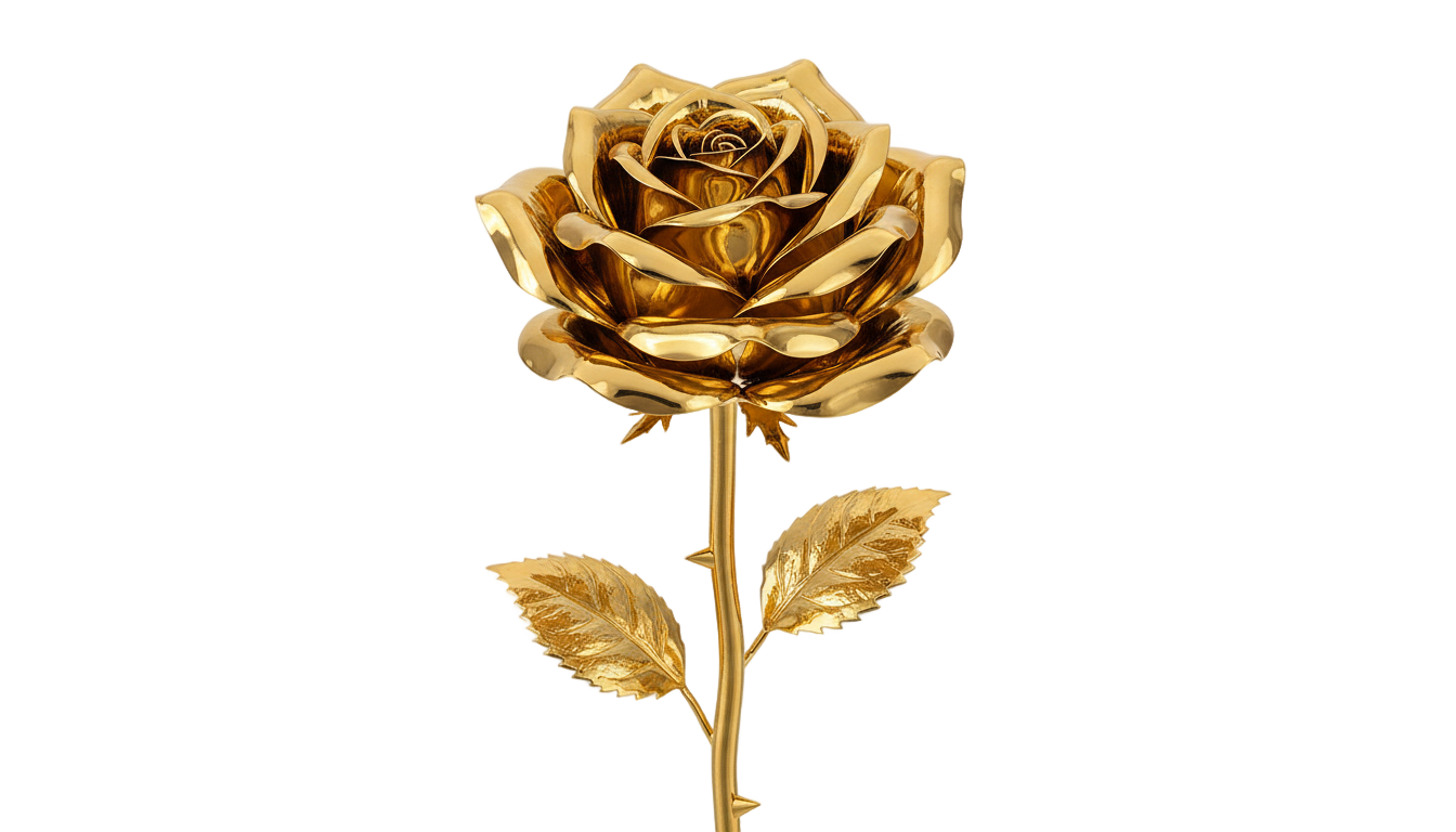 gold rose png PNG transparent background