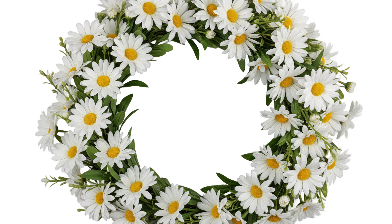 daisy flower crown png PNG transparent background