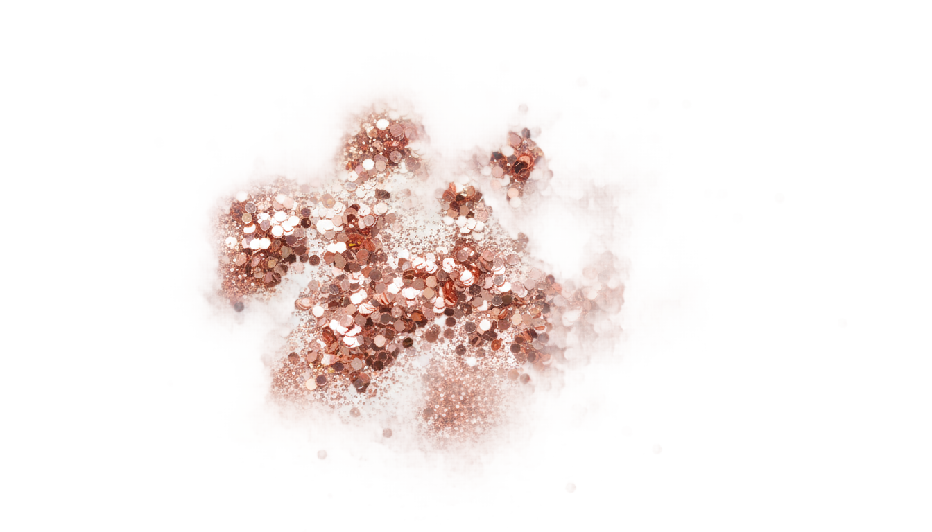 rose gold glitter png PNG transparent background