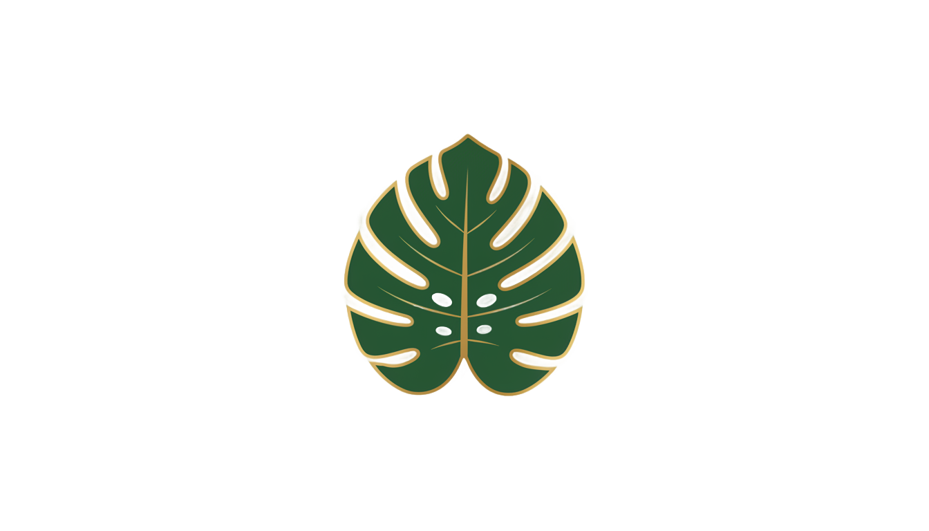 monstera logo png PNG transparent background