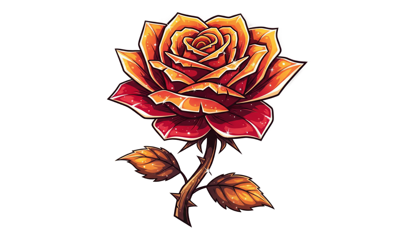 anime rose png PNG transparent background