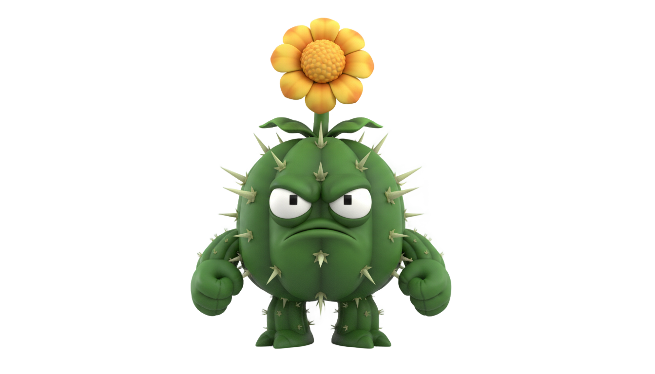 cactus pvz png PNG transparent background
