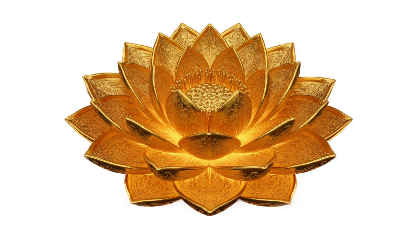 golden lotus png slot PNG transparent background