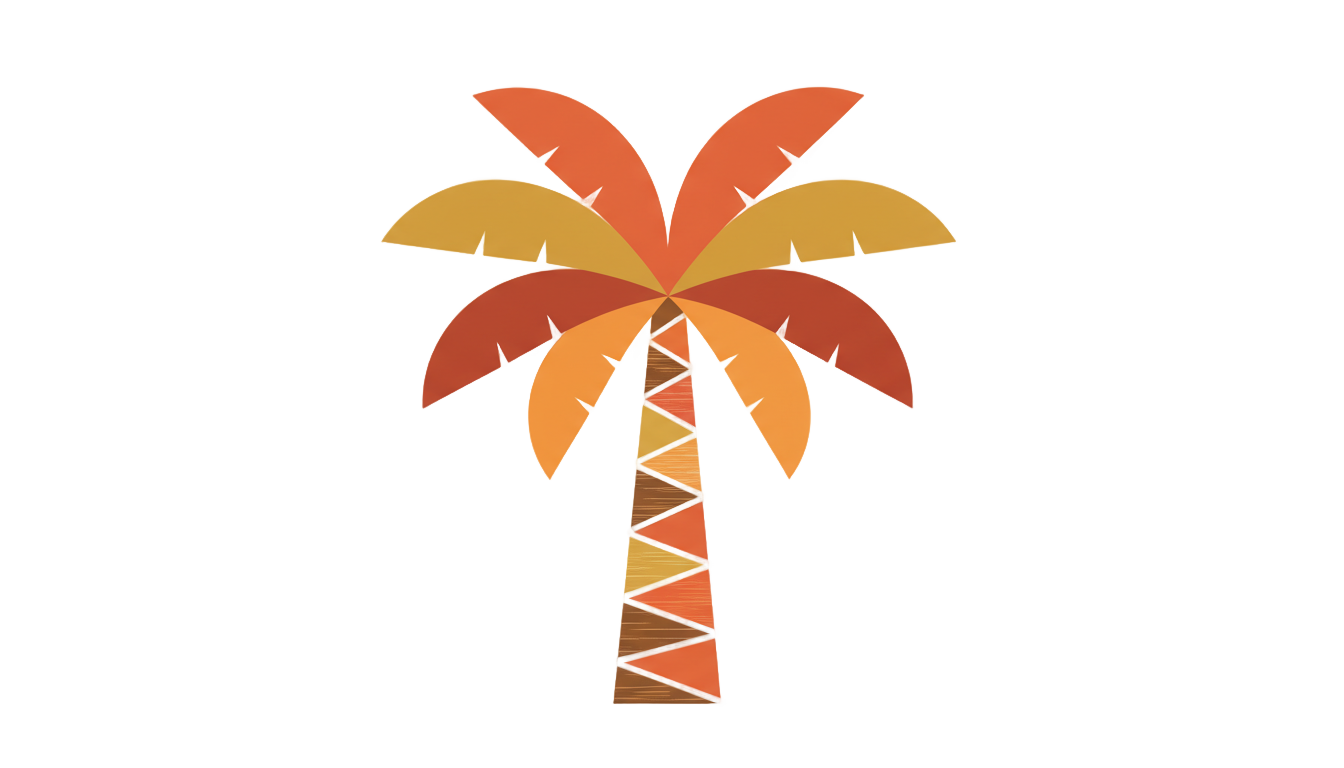 retro palm tree png PNG transparent background