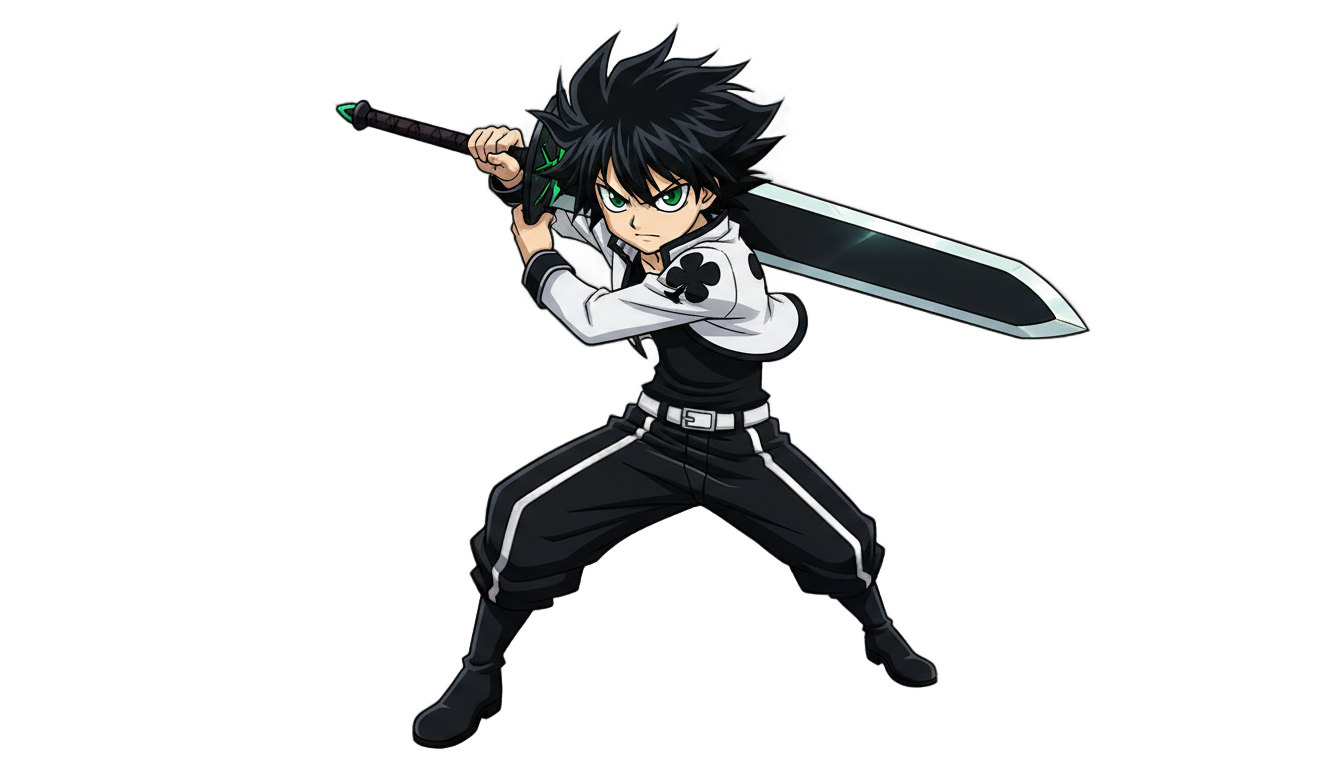 asta black clover png PNG transparent background