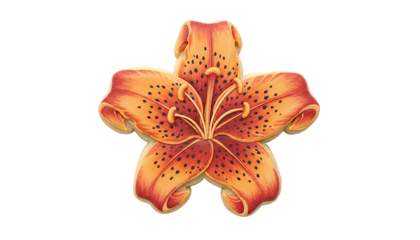 tiger lily cookie png PNG transparent background