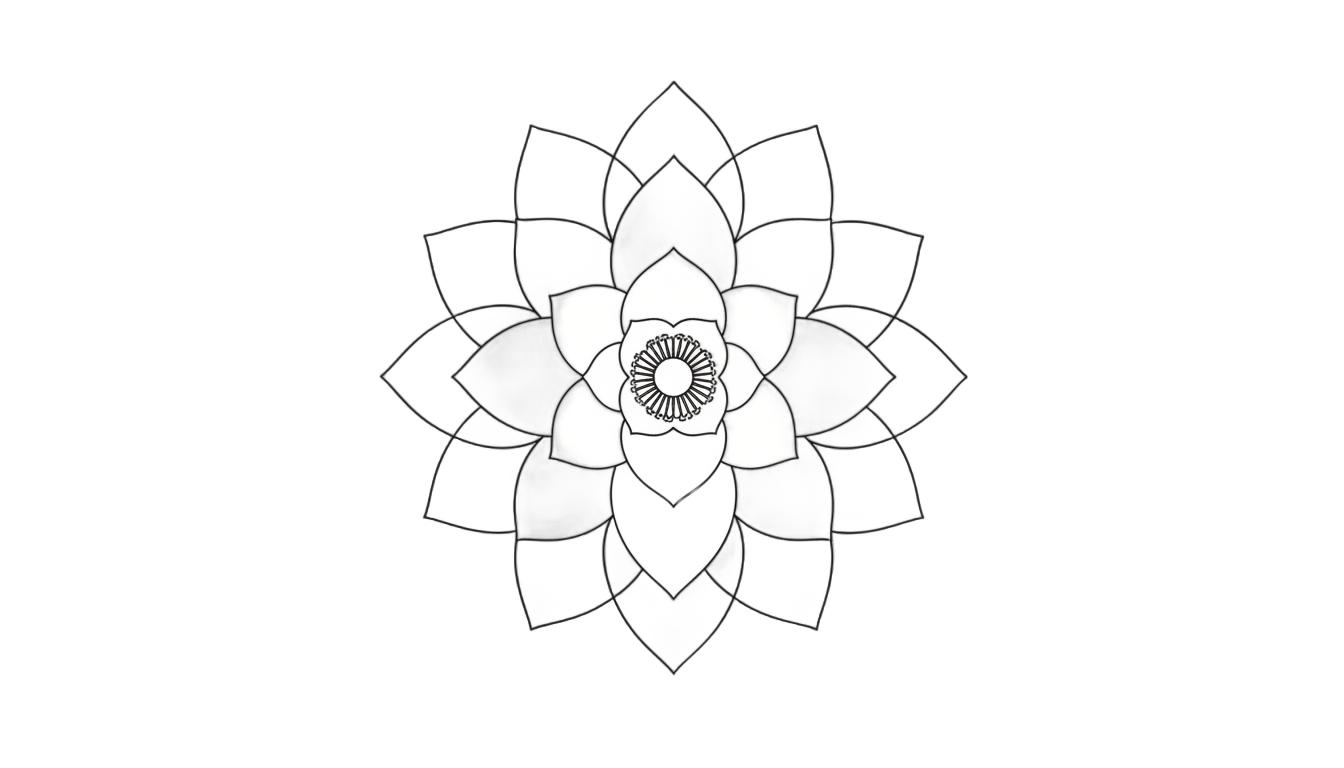 lotus outline png PNG transparent background